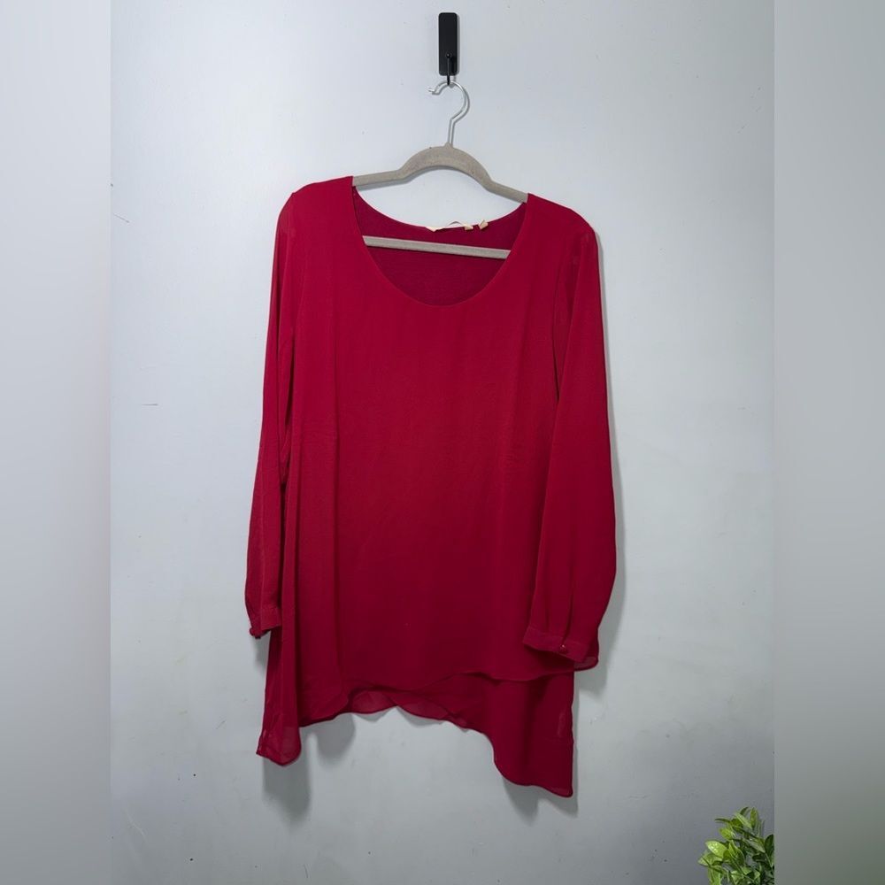 Soft Surroundings Belvedere Crossover Blouse Top Size Medium EUC career